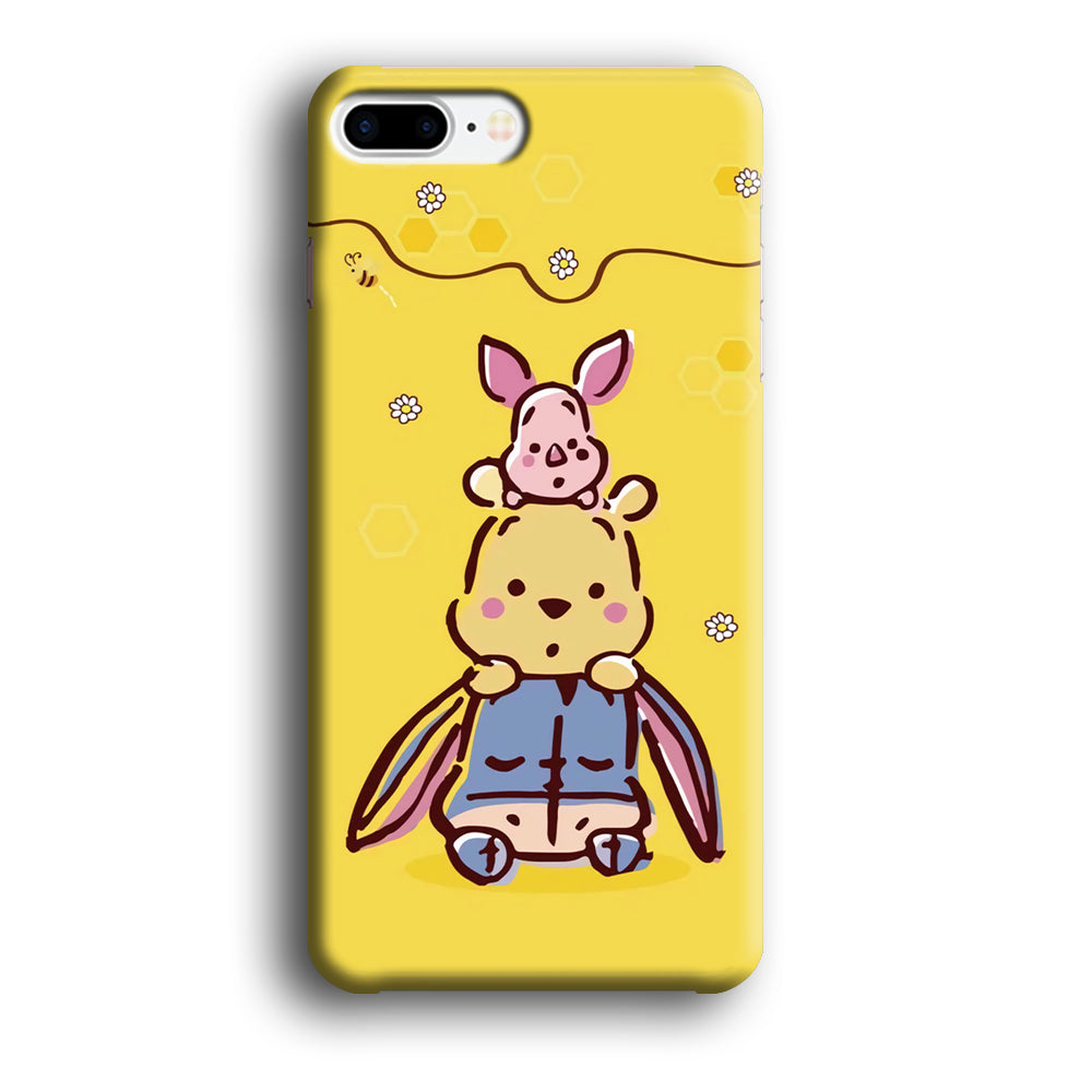 Winnie The Pooh Face of Threes iPhone 8 Plus Case
