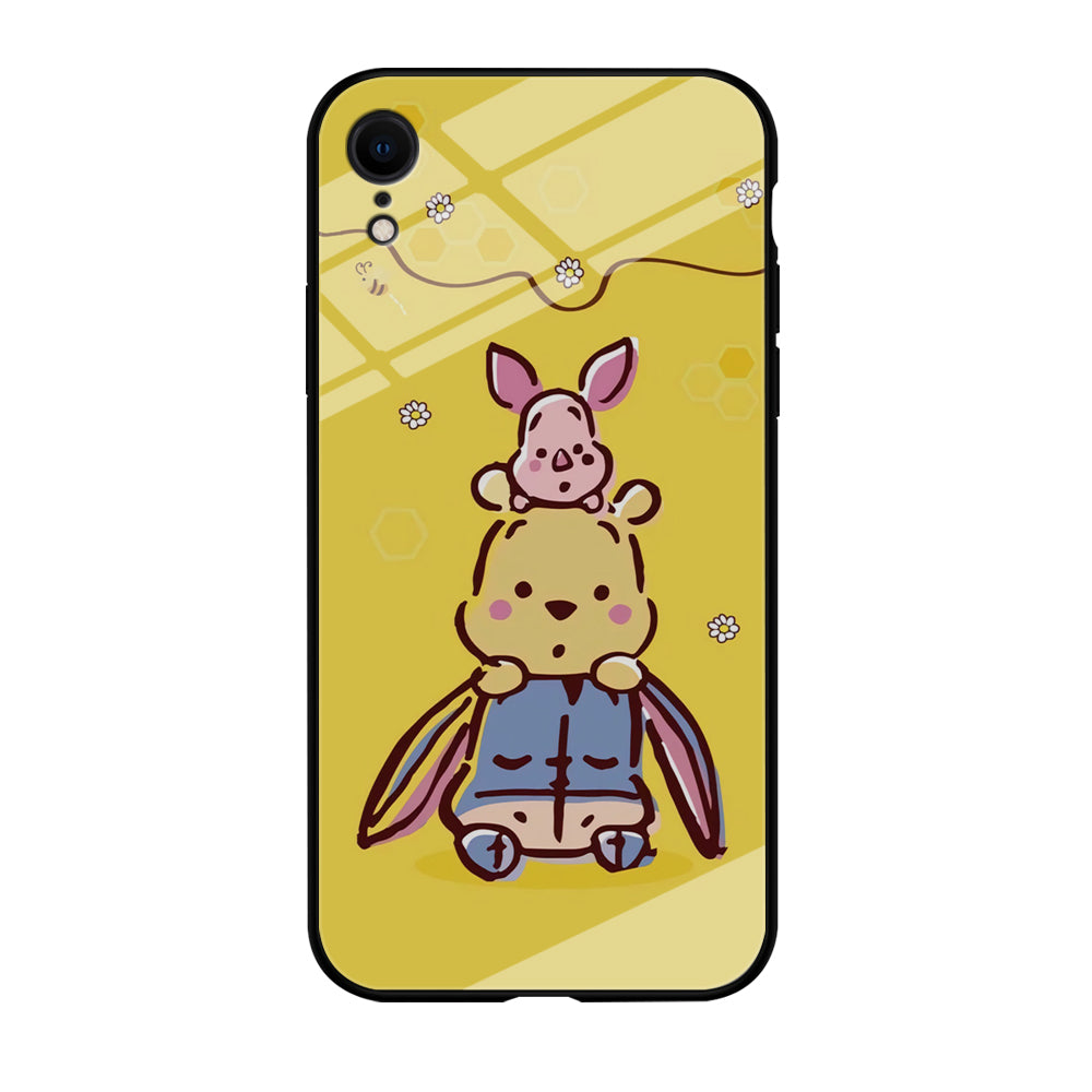 Winnie The Pooh Face of Threes iPhone XR Case