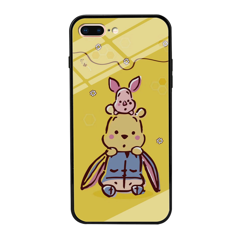 Winnie The Pooh Face of Threes iPhone 8 Plus Case