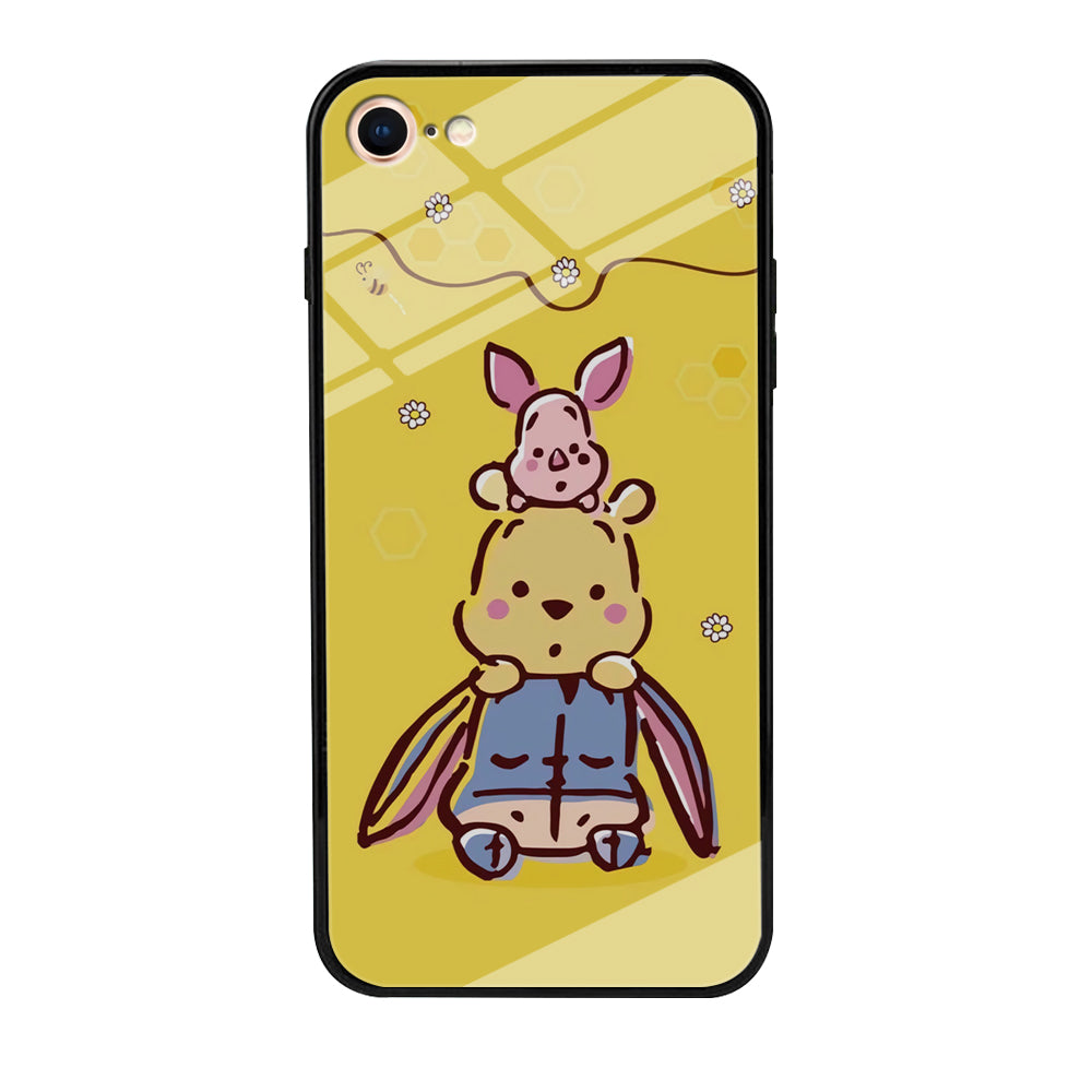 Winnie The Pooh Face of Threes iPhone 7 Case