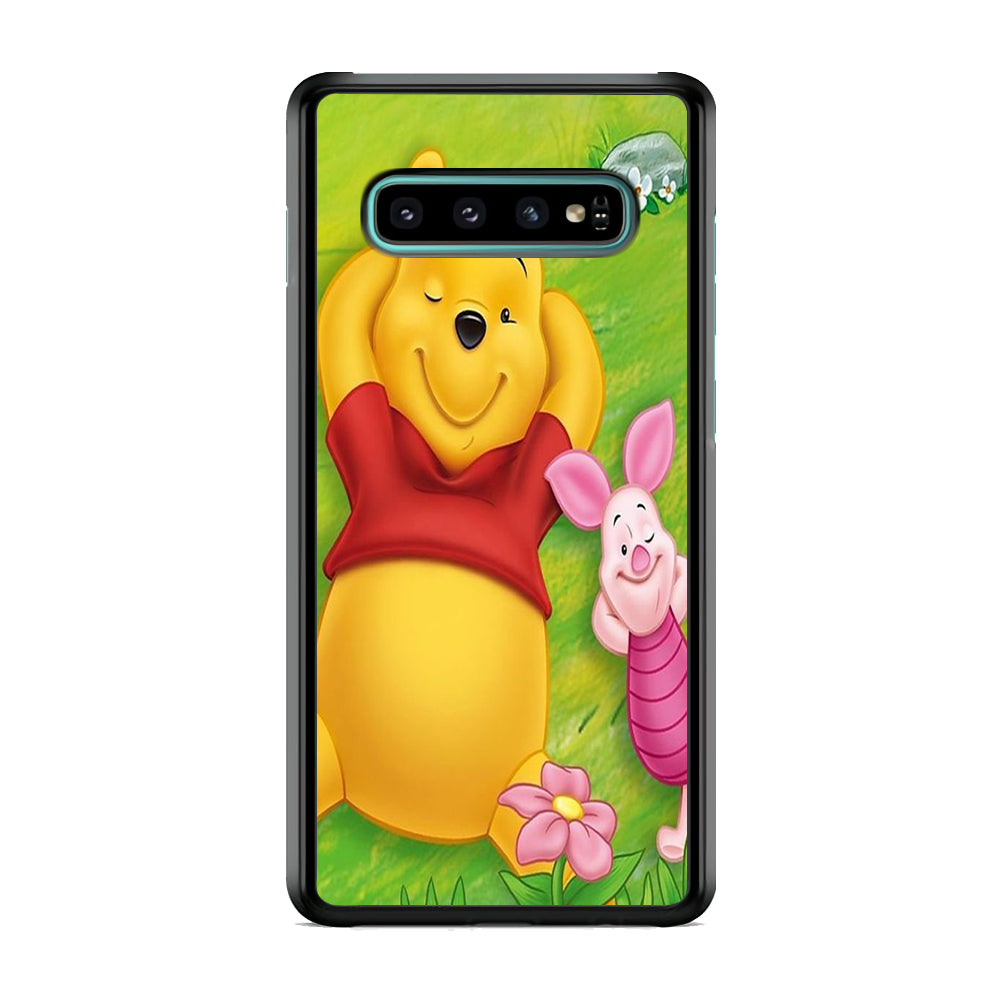 Winnie The Pooh In Park Samsung Galaxy S10 Plus Case