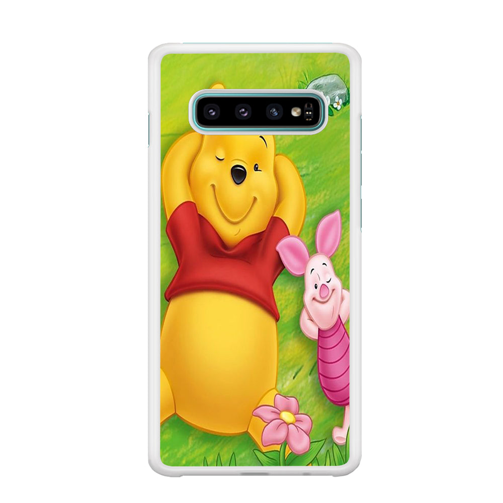 Winnie The Pooh In Park Samsung Galaxy S10 Plus Case