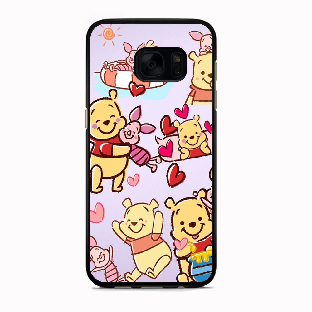 Winnie The Pooh With Piglet Cute Samsung Galaxy S7 Edge Case