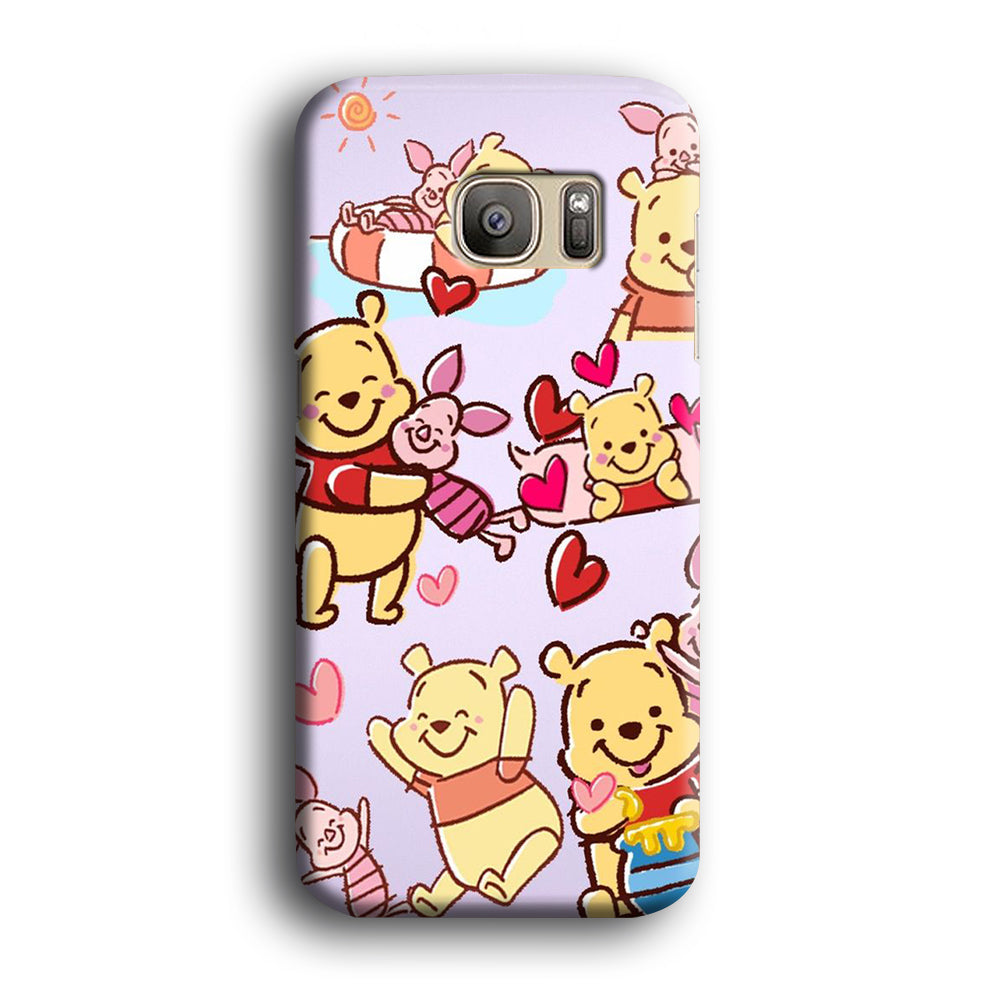 Winnie The Pooh With Piglet Cute Samsung Galaxy S7 Edge Case
