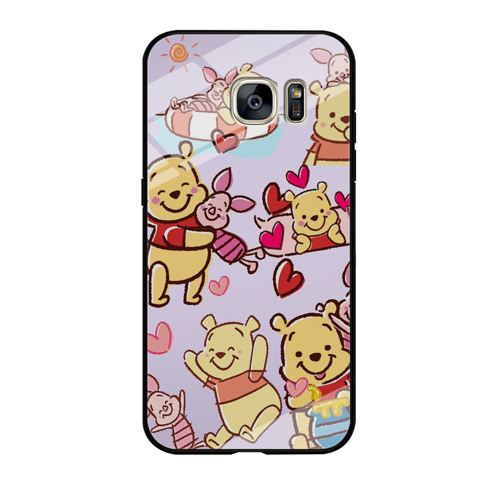 Winnie The Pooh With Piglet Cute Samsung Galaxy S7 Edge Case