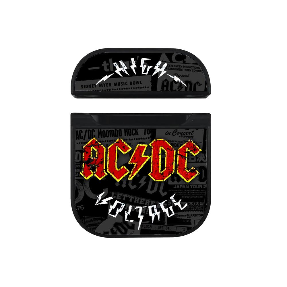 ACDC Concert Alert Apple Airpods Case Black