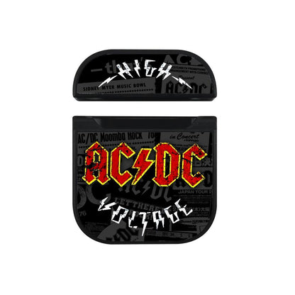 ACDC Concert Alert Apple Airpods Case Black