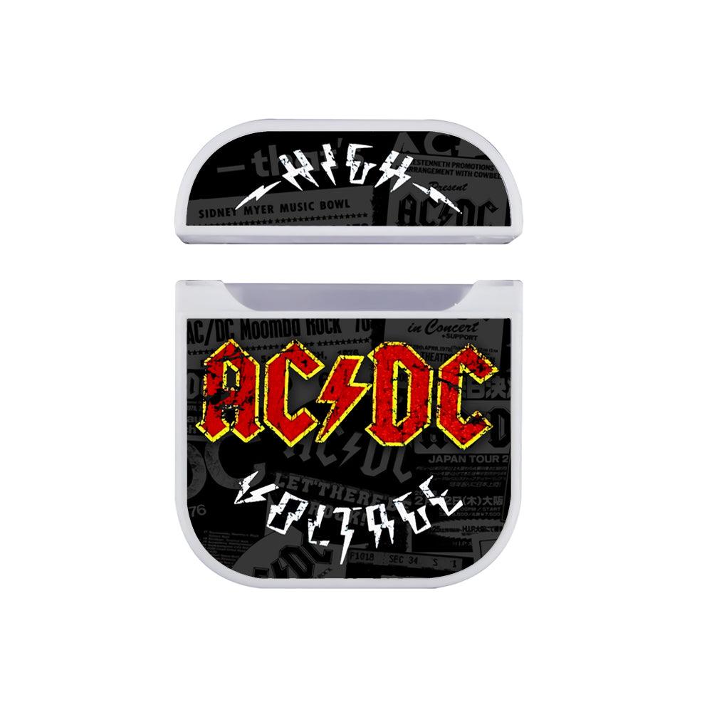 ACDC Concert Alert Apple Airpods Case White