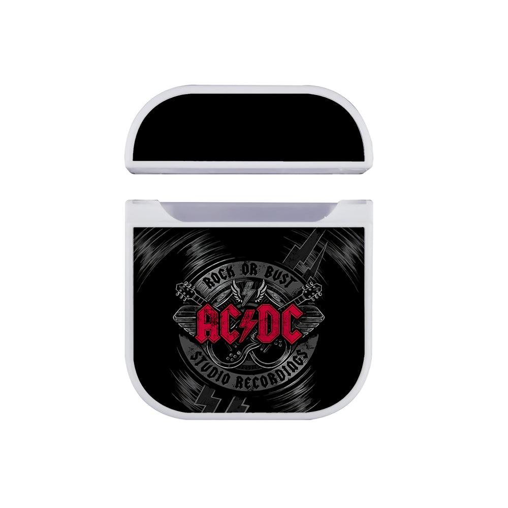 ACDC Record The Song Apple Airpods Case White