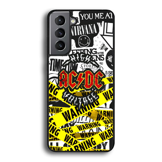ACDC Warning It's High Voltage Samsung Galaxy A15 Case - Carneyforia