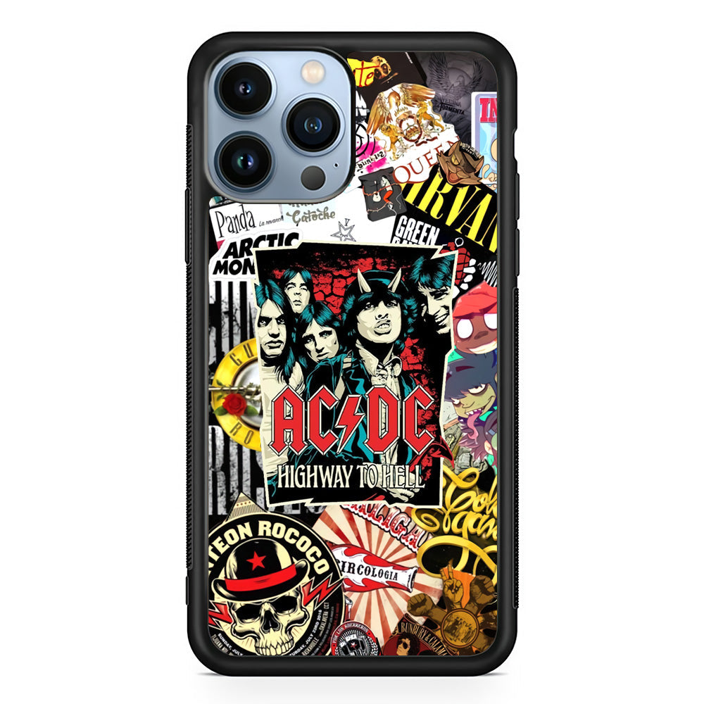ACDC on Highway To Hell iPhone 15 Pro Case - Carneyforia