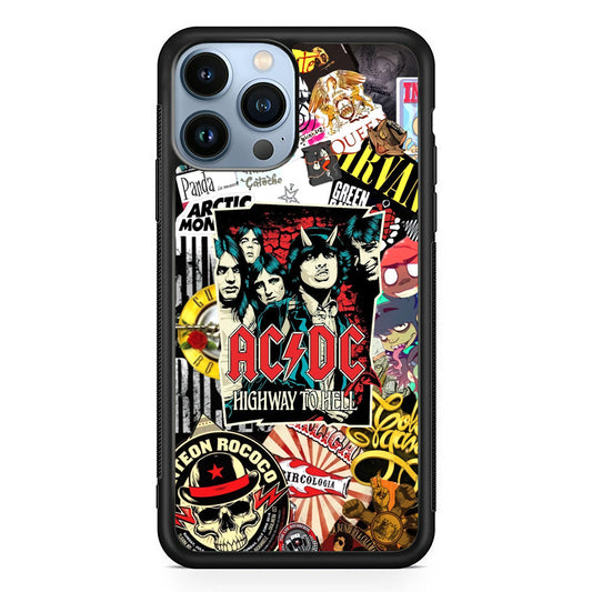 ACDC on Highway To Hell iPhone 15 Pro Case - Carneyforia