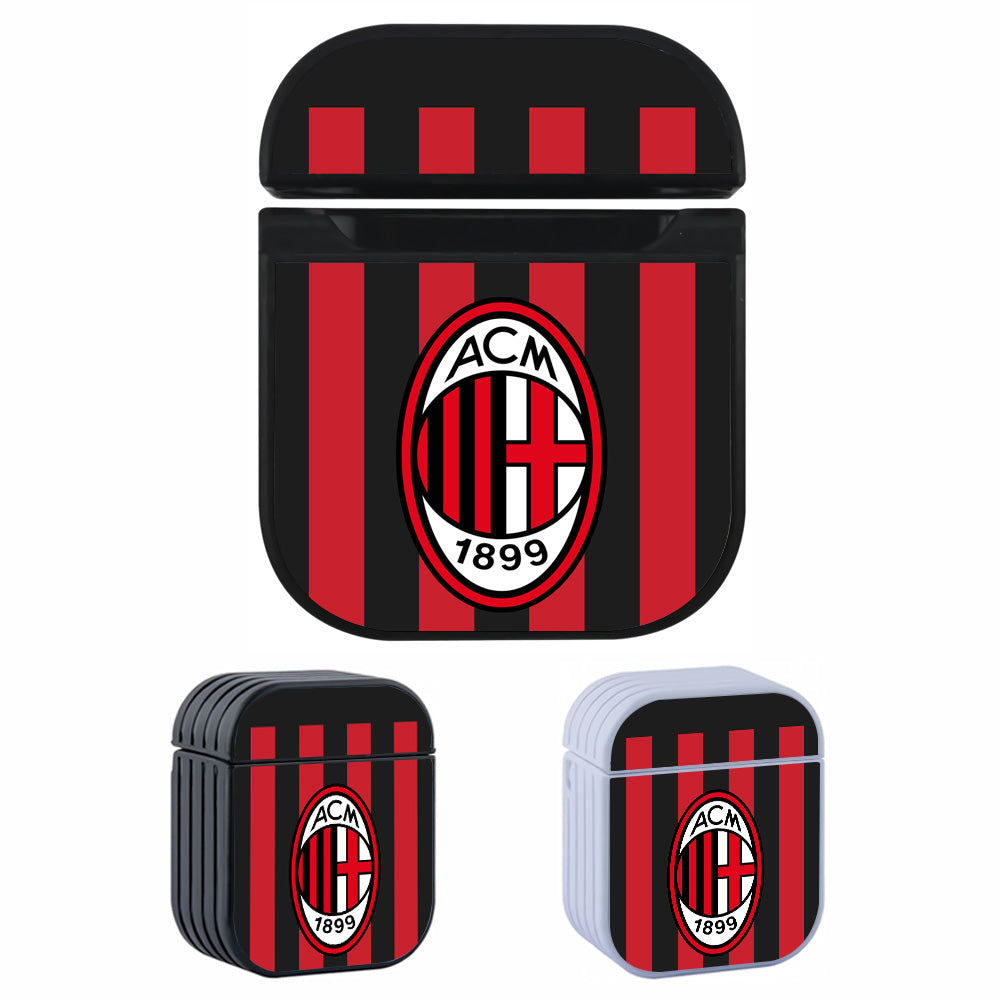AC Milan Stripe Red Apple Airpods Case