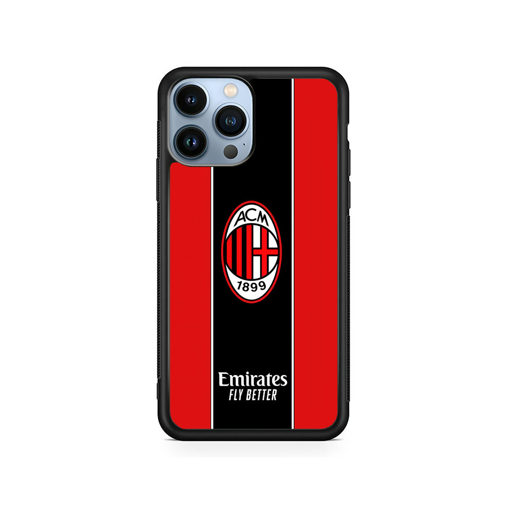 AC Milan Stripe of Jersey iPhone 14 Pro Max Case