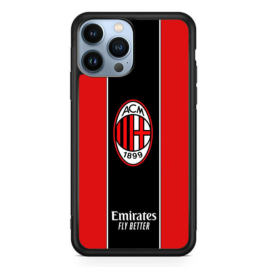 AC Milan Stripe of Jersey iPhone 15 Pro Case - Carneyforia