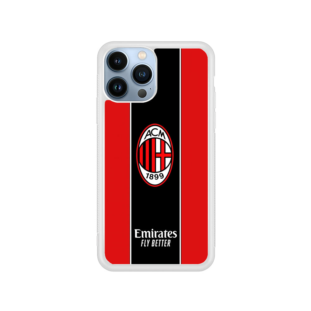 AC Milan Stripe of Jersey iPhone 14 Pro Max Case