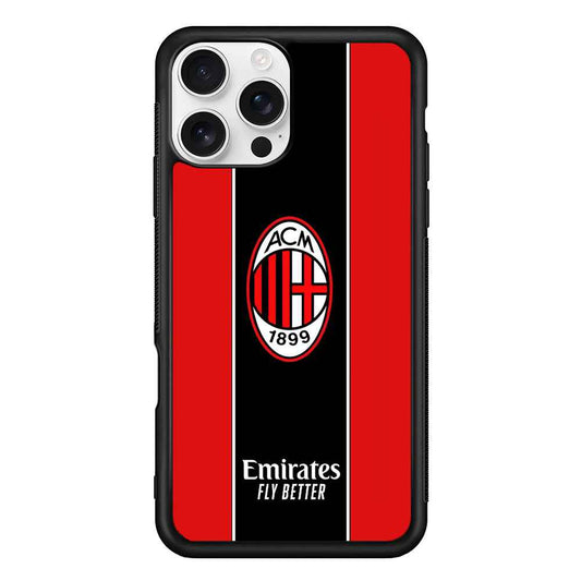 AC Milan Stripe of Jersey iPhone 16 Pro Case