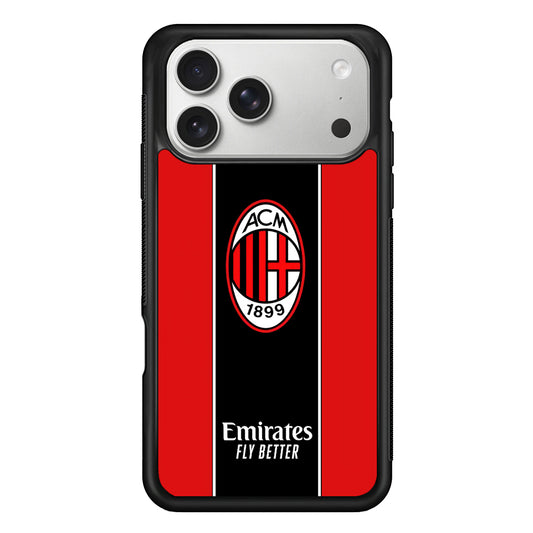 AC Milan Stripe of Jersey iPhone 17 Pro Max Case