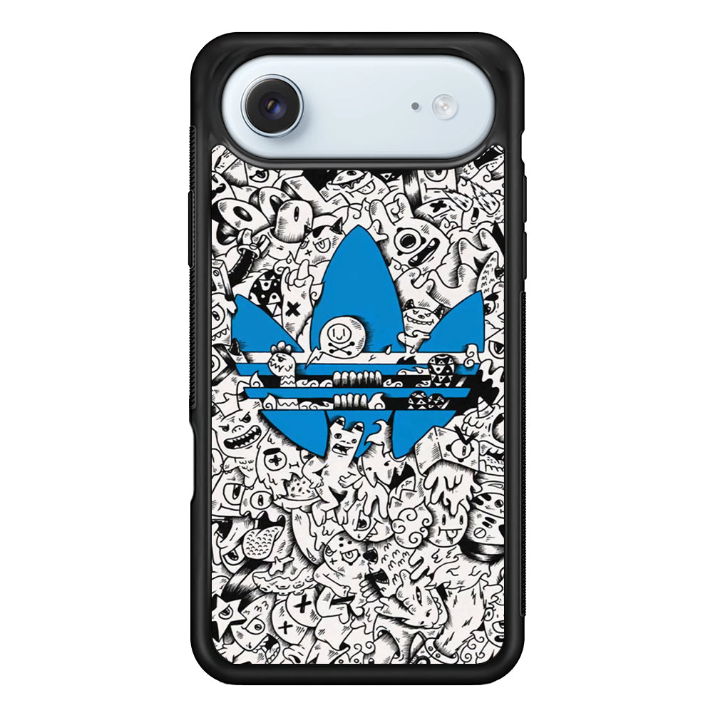 Adidas B&W Doodle iPhone 17 Air Case