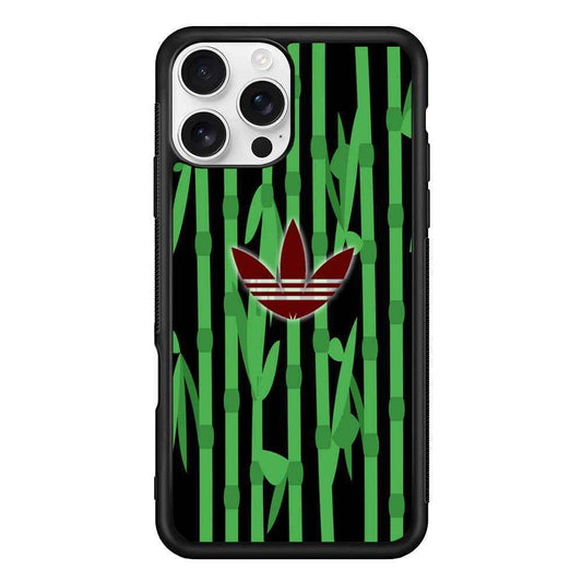 Adidas Bamboo Maroon Logo iPhone 16 Pro Max Case