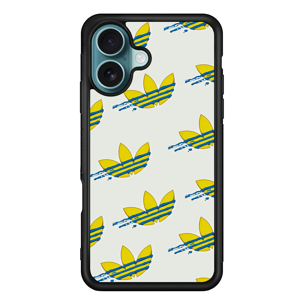 Adidas Doodle Fly Paint Blue iPhone 17 Case
