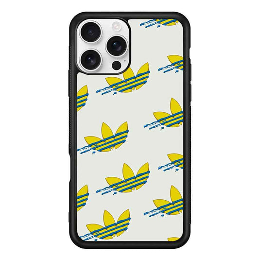 Adidas Doodle Fly Paint Blue iPhone 16 Pro Max Case