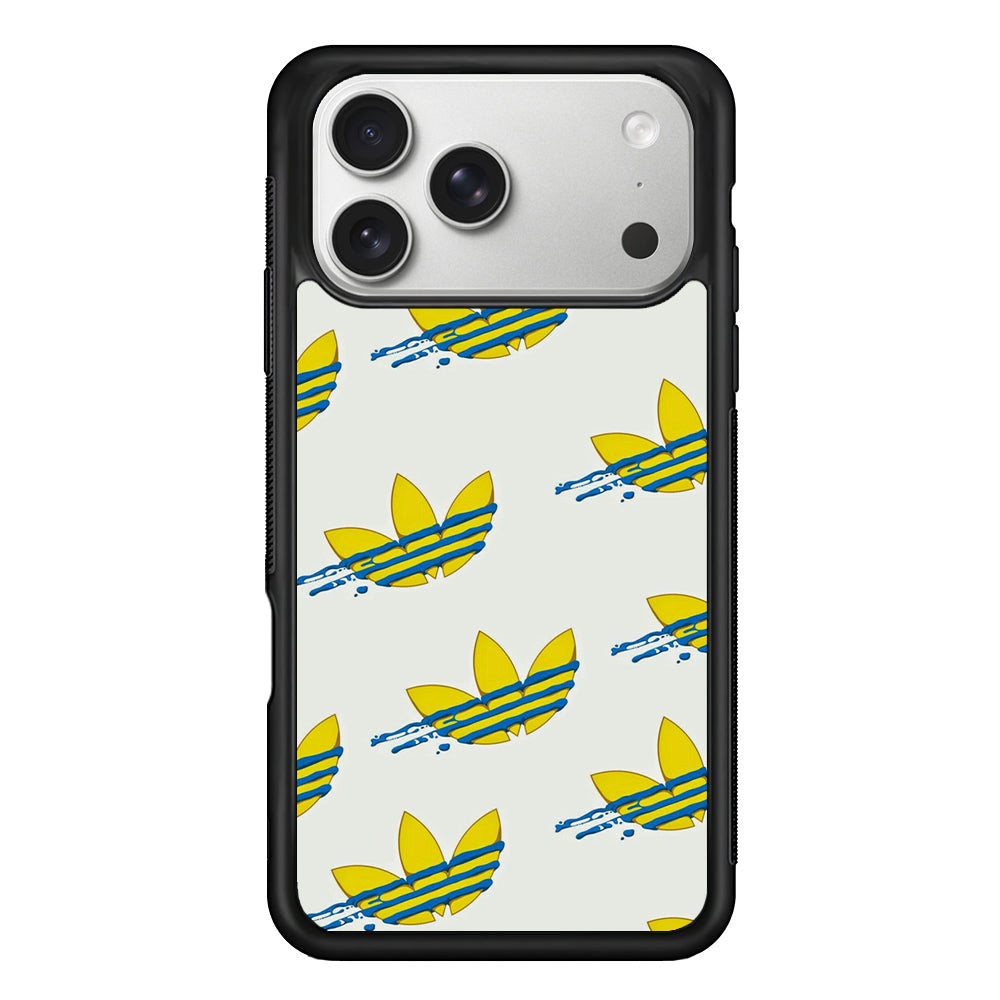 Adidas Doodle Fly Paint Blue iPhone 17 Pro Max Case