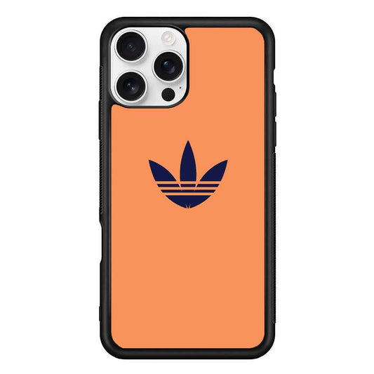 Adidas Logo Light Salmon Orange iPhone 16 Pro Max Case