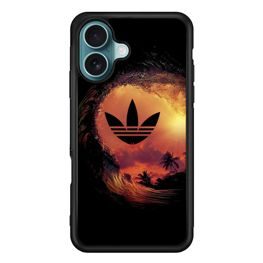 Adidas Logo Wave Sunset iPhone 17 Case