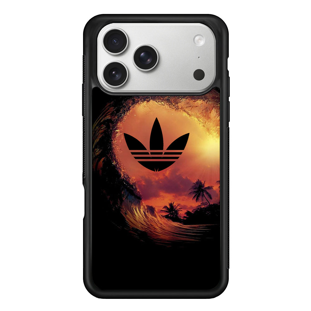 Adidas Logo Wave Sunset iPhone 17 Pro Max Case