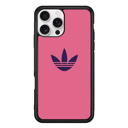 Adidas Orchid Purple Logo iPhone 16 Pro Max Case