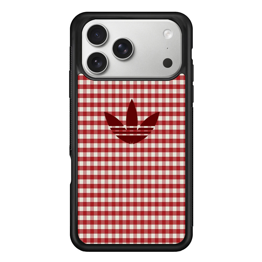 Adidas Red Flannel iPhone 17 Pro Max Case