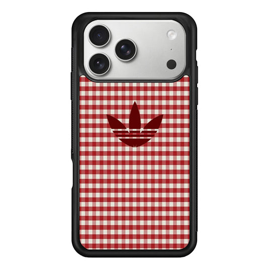 Adidas Red Flannel iPhone 17 Pro Max Case