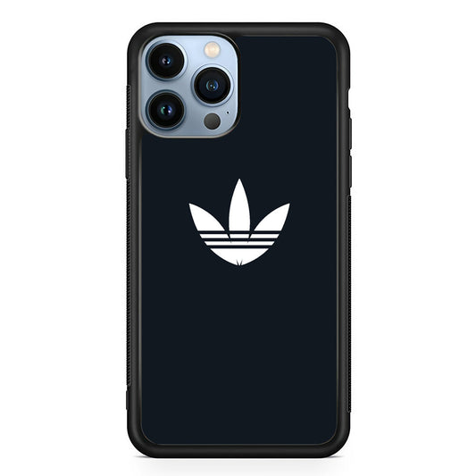 Adidas Space Grey White Logo iPhone 15 Pro Case - Carneyforia