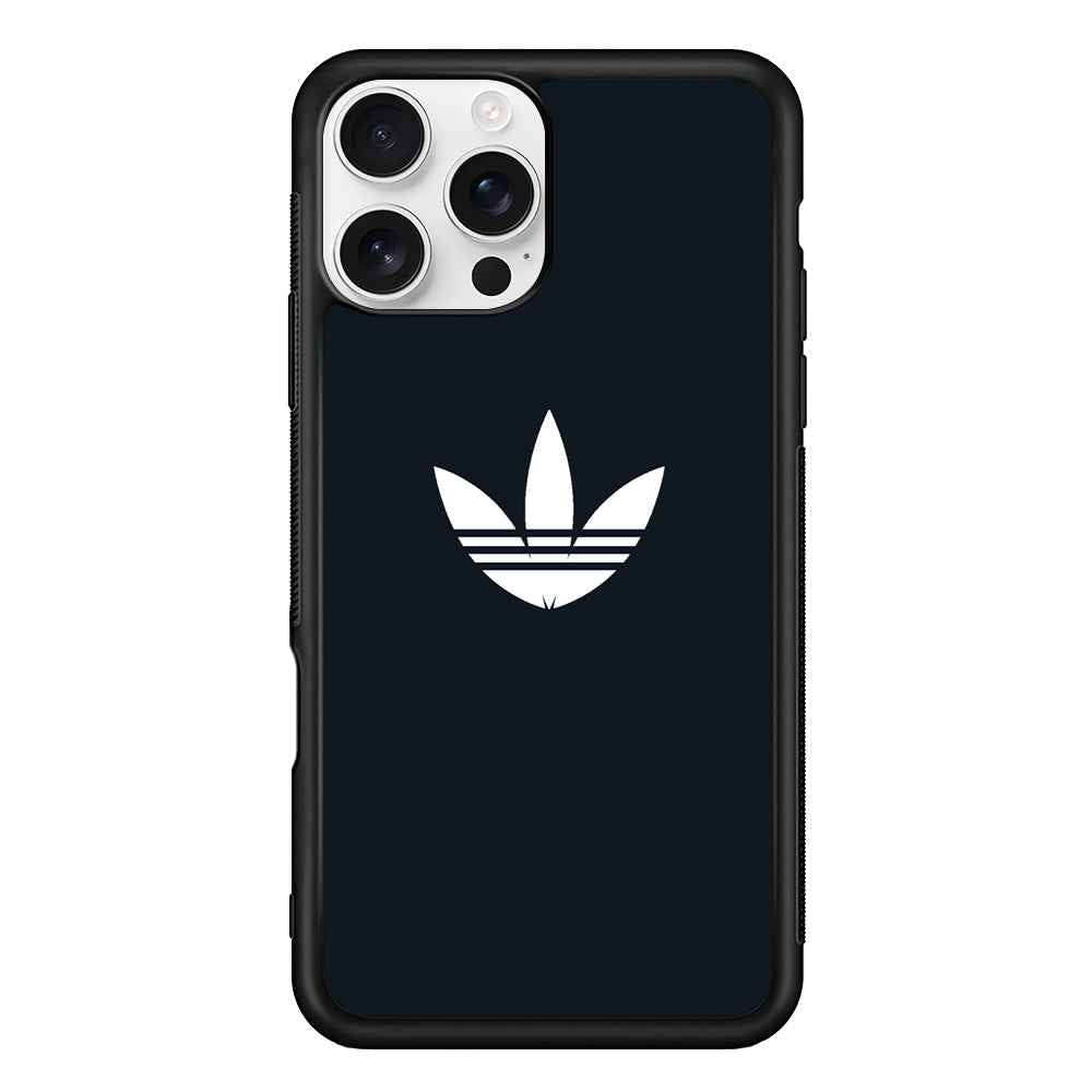 Adidas Space Grey White Logo iPhone 16 Pro Max Case