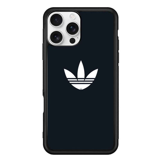 Adidas Space Grey White Logo iPhone 16 Pro Max Case