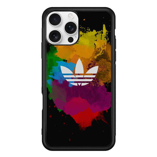 Adidas Splash Paint Logo iPhone 16 Pro Max Case