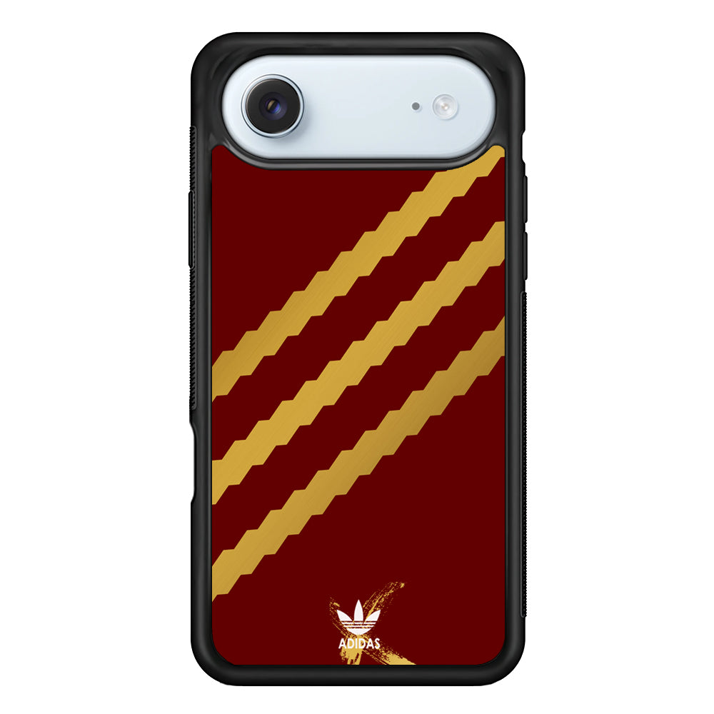 Adidas Stripe Royal Gold Maroon iPhone 17 Air Case