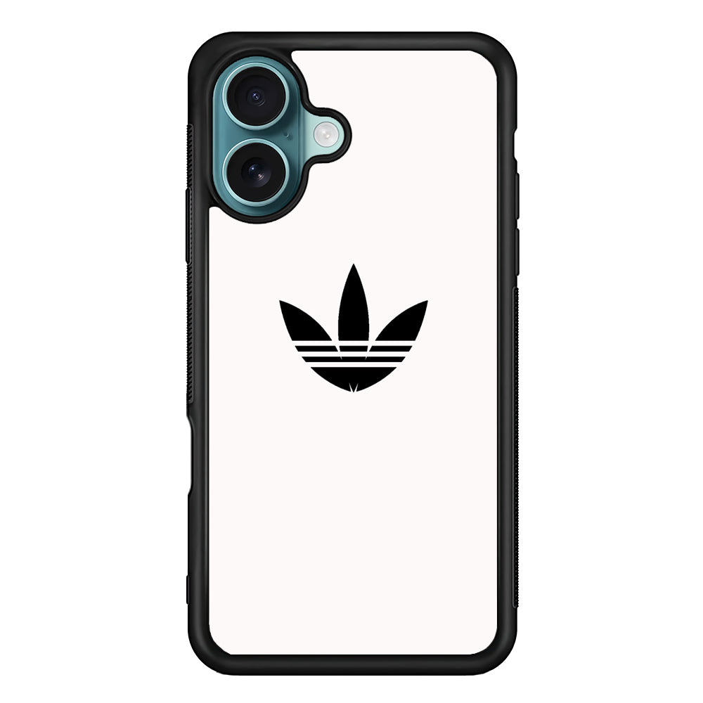 Adidas White Bone Logo Black iPhone 17 Case