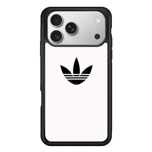 Adidas White Bone Logo Black iPhone 17 Pro Max Case