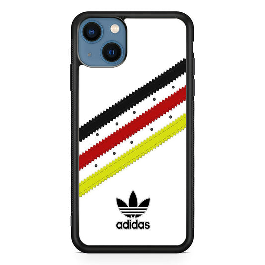 Adidas White Stripe Black Red Yellow iPhone 13 Case