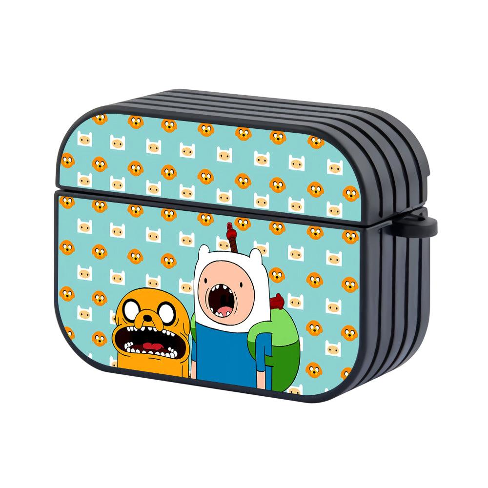 Adventure Time Amazed Face Apple Airpods Pro Case Black