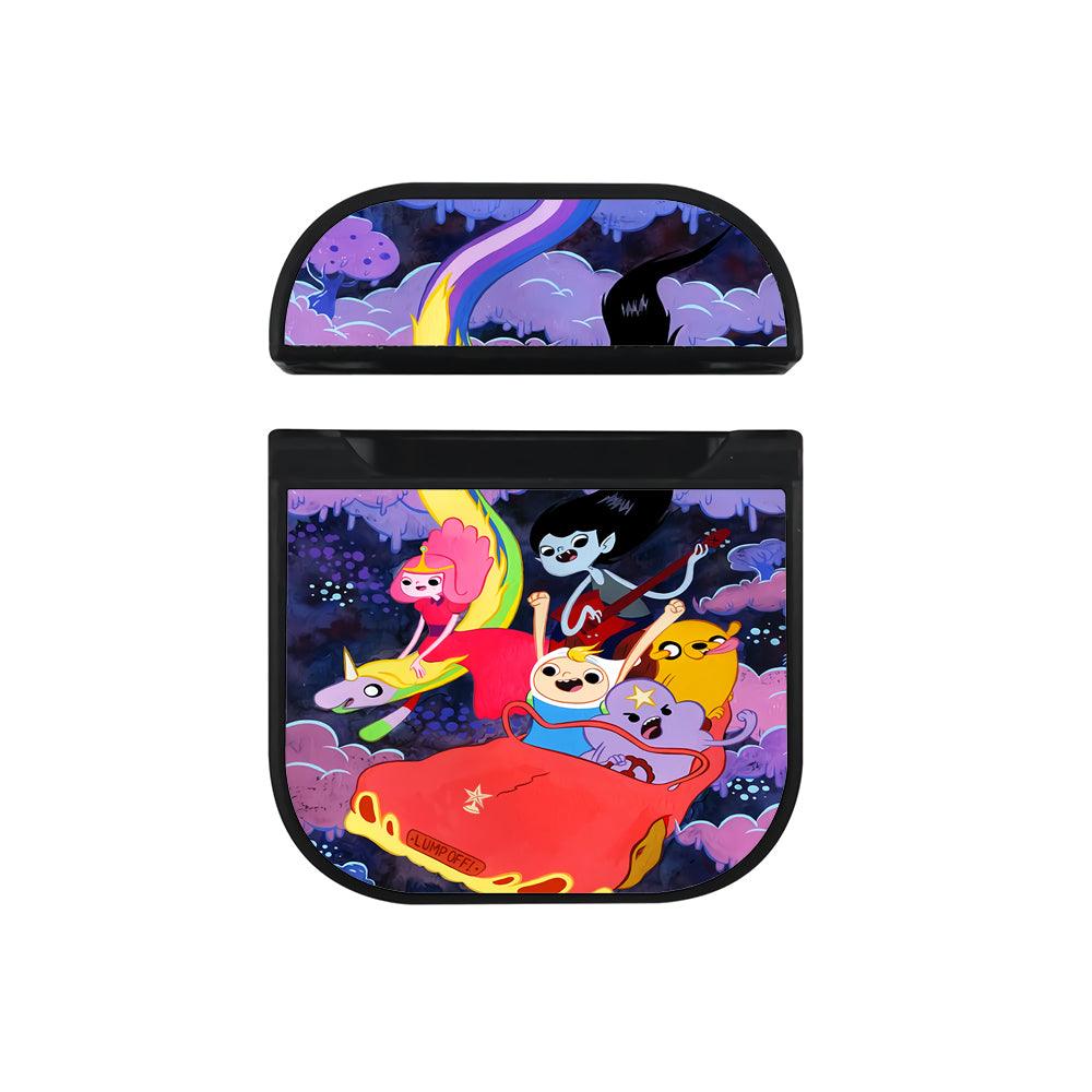 Adventure Time Art Poster Apple Airpods Case Black