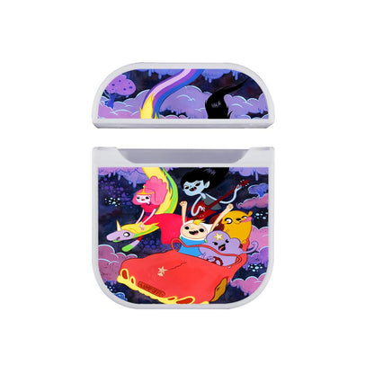 Adventure Time Art Poster Apple Airpods Case White