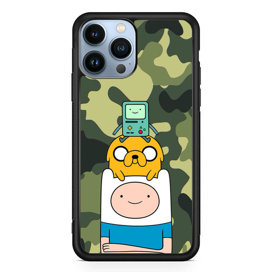 Adventure Time Camo Green iPhone 15 Pro Case - Carneyforia