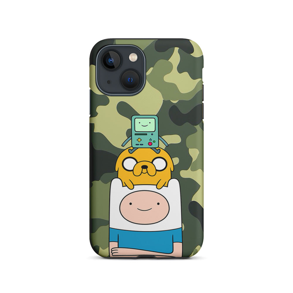 Adventure Time Camo Green iPhone 14 Case