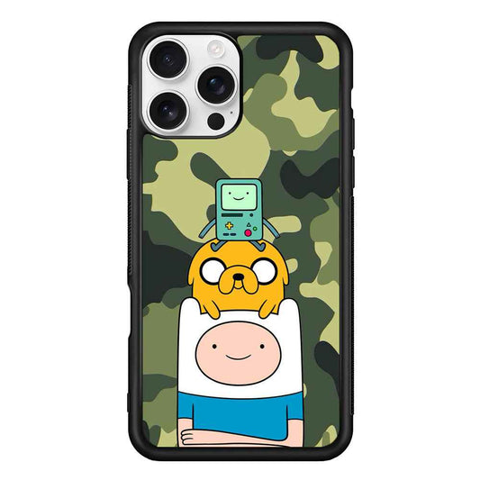 Adventure Time Camo Green iPhone 16 Pro Case