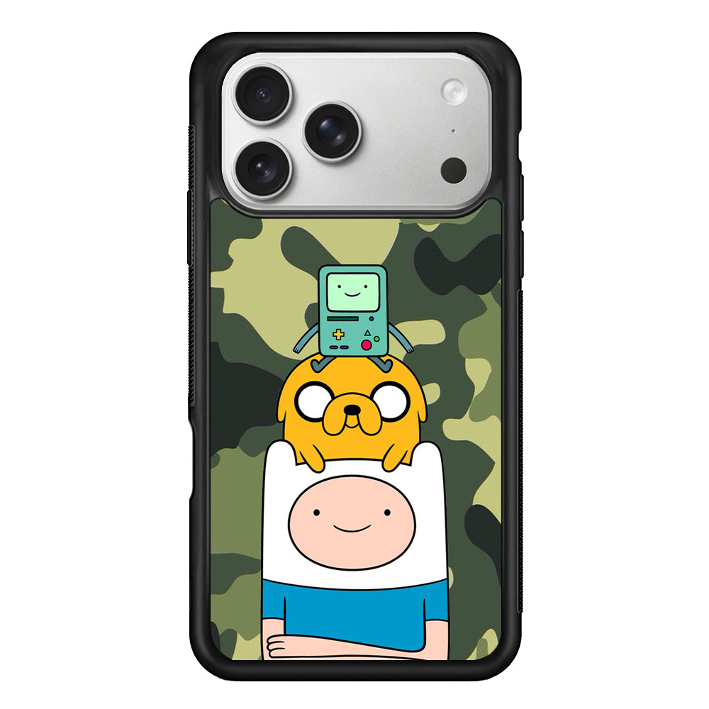 Adventure Time Camo Green iPhone 17 Pro Max Case