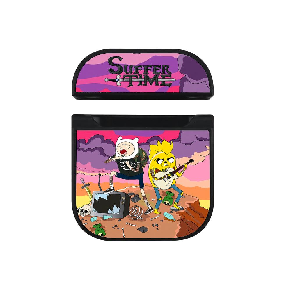 Adventure Time Concert in Suffer Apple Airpods Case Black