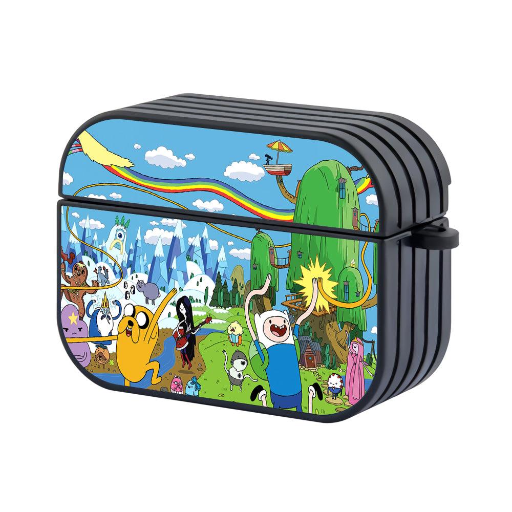 Adventure Time Dancing on Village Apple Airpods Pro 2 Case Black